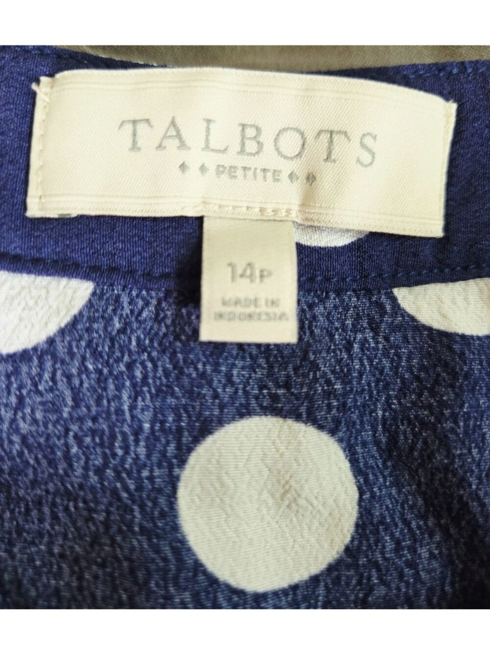 Talbots Women's 14P Maxi Skirt Boho Prairie Broomstick Cottage Polka Dot A-Line - Picture 3 of 12